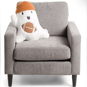 MARTHA STEWART 22x17 Koda Football Ghost Shaped Pillow
